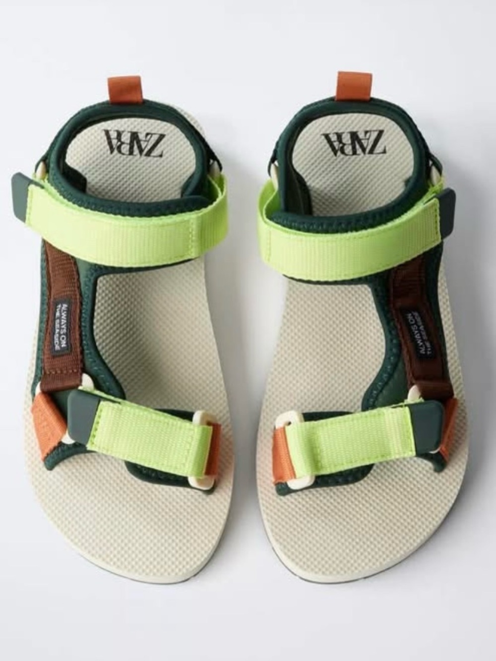 ZARA MULTICOLOR TECHNICAL
SANDALS